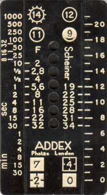 PHOTAX ADDEX EXTINCTION METER 1939