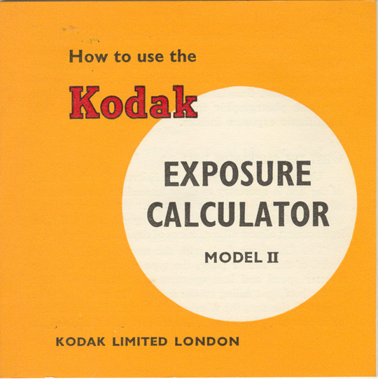KODAK MODEL II INSTRUCTIONS